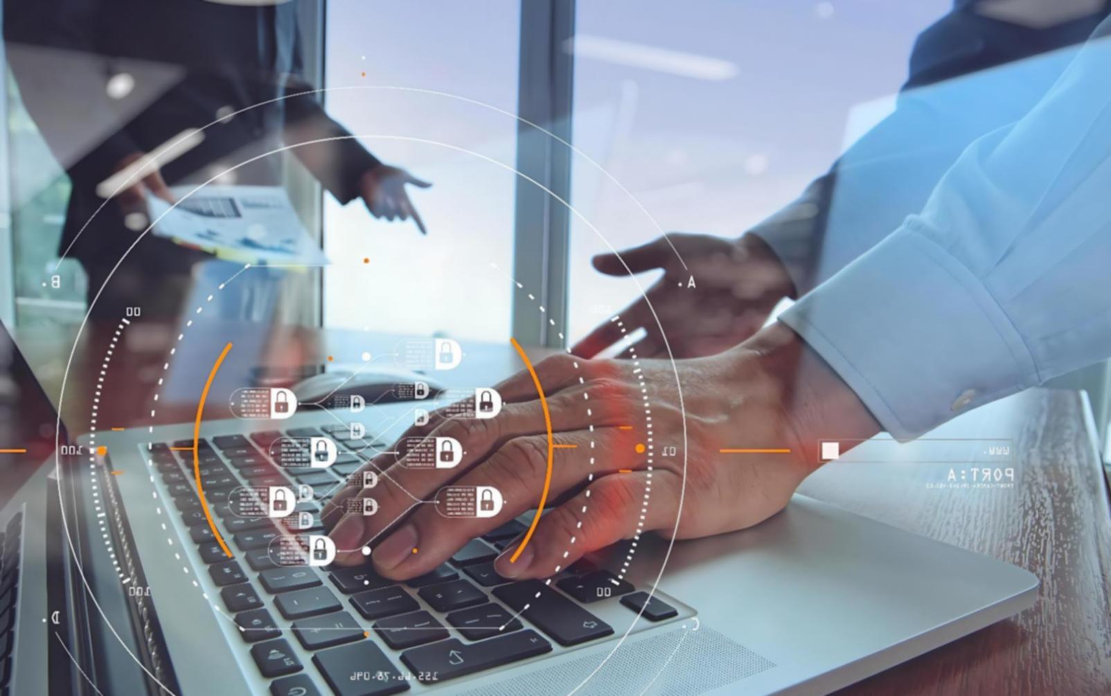 Students collaborating on blockchain concepts in modern learning environment