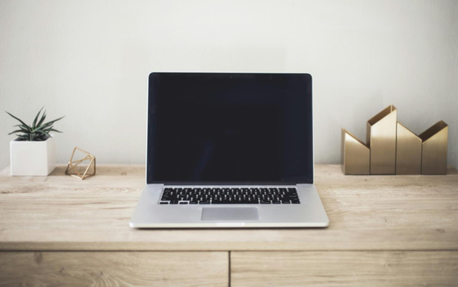 Blockchain technology education environment showing modern learning setup